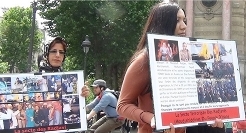 تظاهرات اعضای جداشده مجاهدین در فرانسه و آلمان علیه مریم رجوی