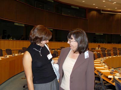 خانم نسرین ابراهیمی در پارلمان اروپا