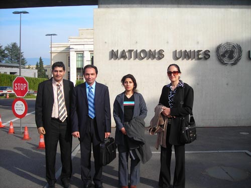 هیئتی از طرف انجمن نجات مستقر در ایران برای شرکت در اجلاس شورای حقوق بشر سازمان ملل متحد و ملاقات با هیئت های شرکت کننده وارد ژنو شده است.