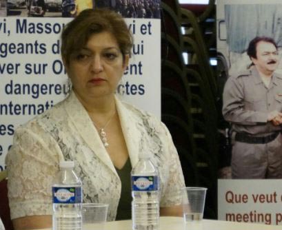 تبریک خانم زهرا معینی فعال حقوق بشر به خانواده های اسیران لیبرتی