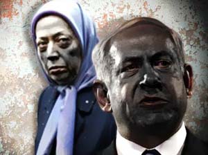 تکرار خواسته های شیطانی نتانیاهو از زبان رجوی های وطن فروش
