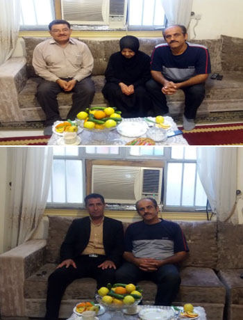 دیدار اعضای انجمن نجات خوزستان با خانواده مجید مهدوی از اسیران دربند فرقه رجوی