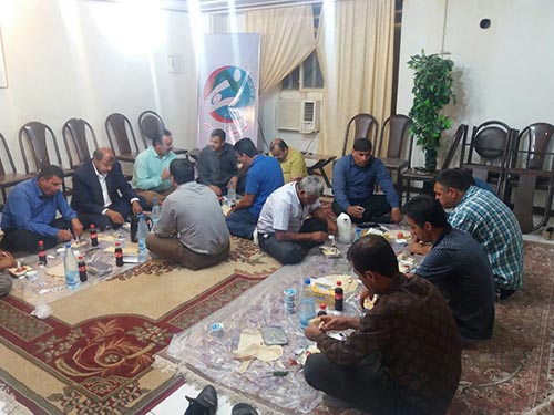 میهمانی افطاری اعضای جدا شده دردفترانجمن نجات خوزستان
