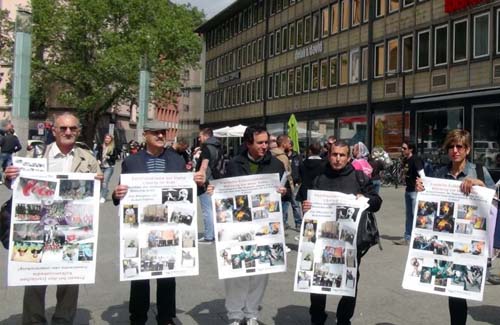 MKO ex-members protest action in Cologne