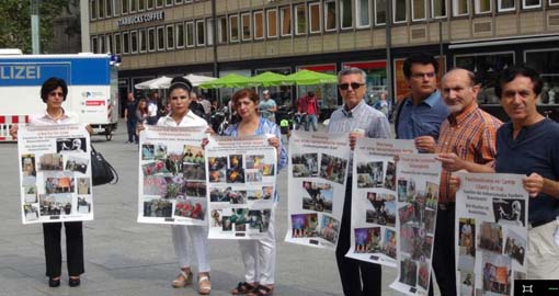 Protest gathering in Koln