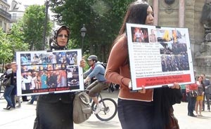 Anti-terrorism demonstration held outside Maryam Rajavi court