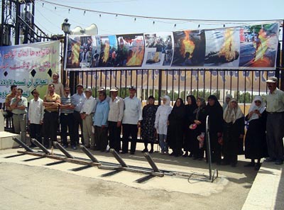 For over four months the families of Rajavi’s hostages in Camp New Iraq (formerly Ashraf) have been picketing outside the gates of the camp demanding the right to meet with their relatives