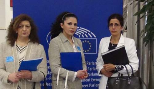 Iran-Zanan members at the EU Parliament