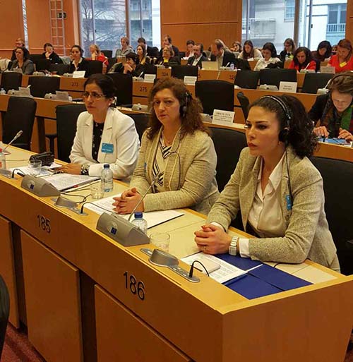 Iran-Zanan members at the EU Parliament