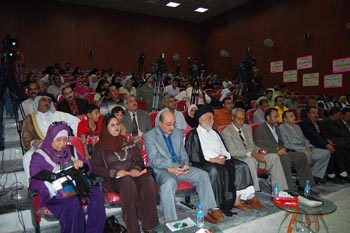 A press meeting was arranged in the assembly hall of Kadhimyya in Baghdad