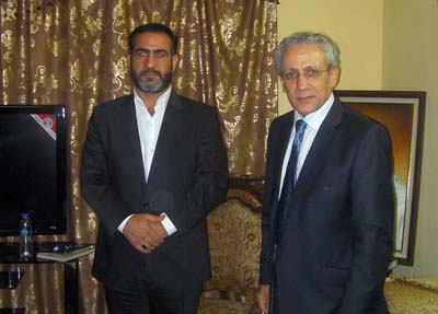 مسعود خدابنده در ملاقات با آقای عدنان الشحمانی