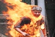 self Immolation of The Cult of Rajavi