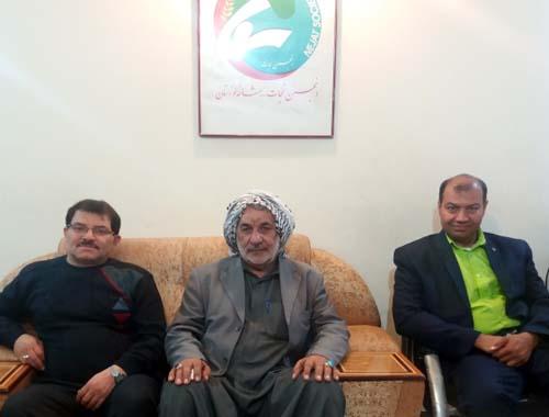 حضور آقای چاسب بیت مشعل در دفتر انجمن نجات شعبه خوزستان
