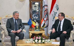 Foreign Minister Hoshyar Zebari met on 26/2/2013 at the Ministry HQ the Belgian Deputy Prime Minister Foreign Minister, Didier Reynders,