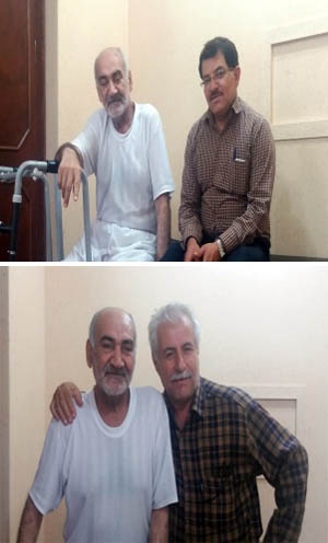 عیادت اعضای انجمن نجات خوزستان از آقای عباس اسدی
