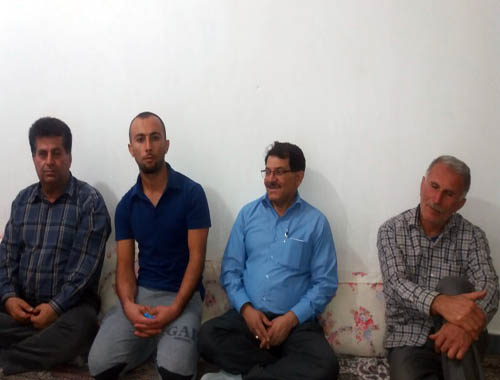 دیدار اعضای انجمن نجات شعبه خوزستان با خانواده علیرضا حسینی پور
