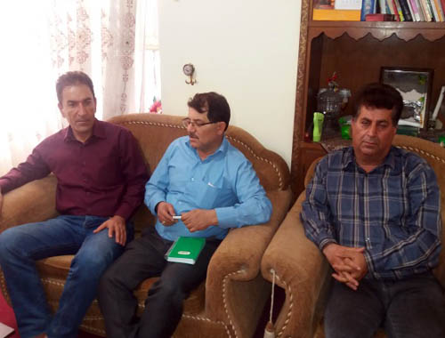 دیدار اعضای انجمن نجات شعبه خوزستان با خانواده داریوش کریمی