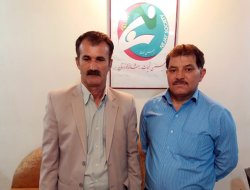 حضور آقای غریب ناصری کریموند در دفتر انجمن نجات شعبه خوزستان