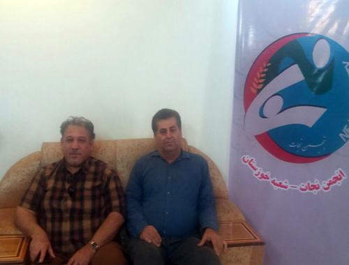 حضور آقای عباس بیداری در دفتر انجمن نجات خوزستان